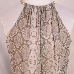 NWT! Vince Camuto: Gorgeous snake print maxi dress